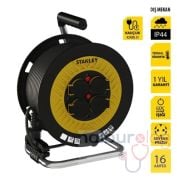 Stanley STP2515RNF Makaralı Kablo Kauçuk 25 Mt, 3x1.5mm, 4 Priz