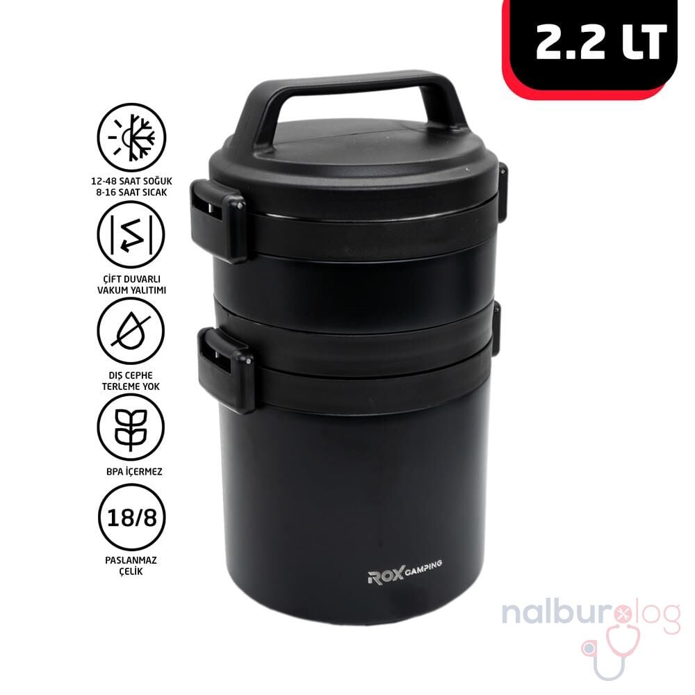 Rox Camping 2200 Yemek Termosu 2.2 Lt