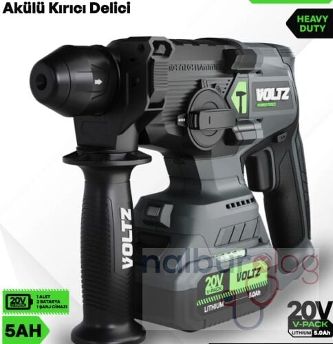 VOLTZ VZHD-20 AKÜLÜ KIRICI DELİCİ MATKAP 20V-5Ah