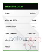 VOLTZ VZDR-20I AKÜLÜ DARBELİ MATKAP 20V-5Ah