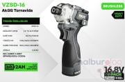 VOLTZ VZSD16-20 Akülü Torklu Vidalama 16.8 Volt 2 Amper Çift Akülü
