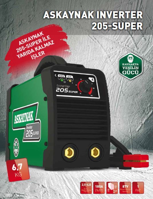 AsKaynak İnverter 205 Süper Kaynak Makinası