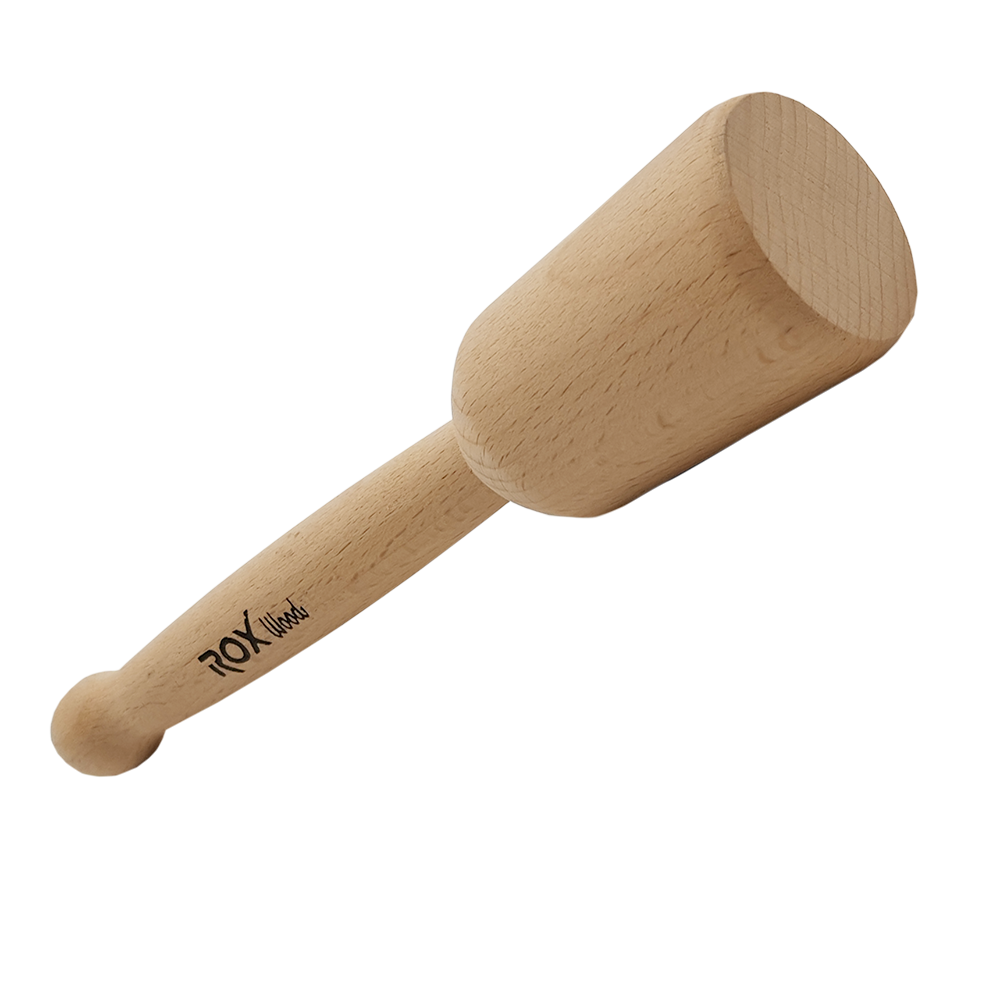 ROX Wood Dikey Silindir Ahşap Tokmak 23 x 4.5 cm