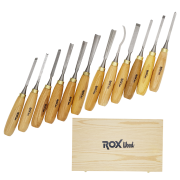ROX Wood 9092 Ahşap Oyma Iskarpela Seti 12 Parça Ahşap Kutulu