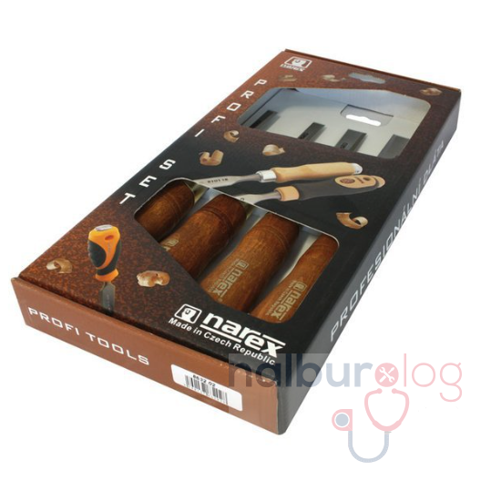 NAREX 863202 Premium Marangozcu Düz Iskarpela Seti 4 Parça