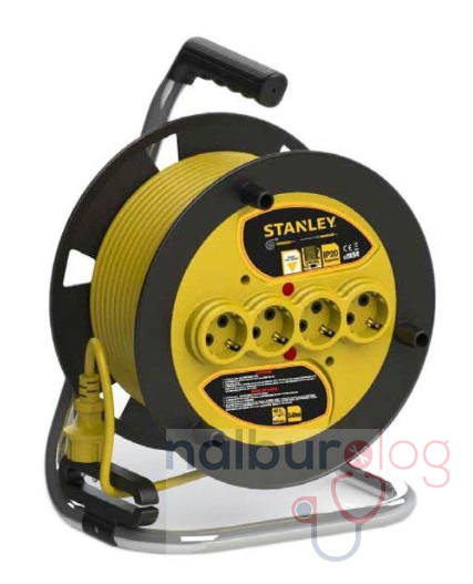 STANLEY ST-E-5015 Makaralı Ara Kablo 3x1.5 mm 50 Metre