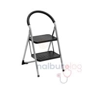 Saraylı Pratik Lüks Mega Metal Merdiven 2 Basamaklı