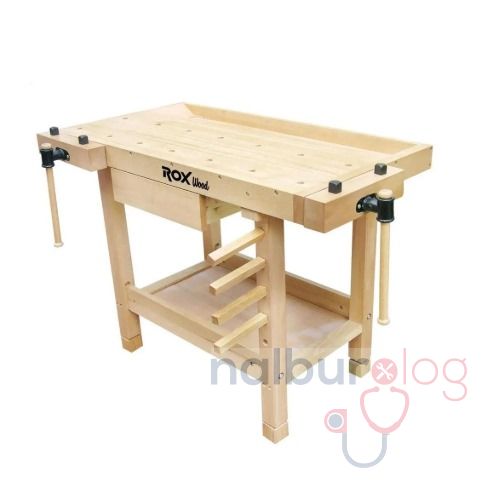 Rox Wood 0111 Mengeneli Ahşap Çalışma Tezgahı 106 cm - 23 Kg