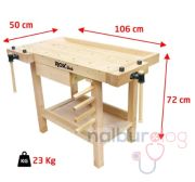 Rox Wood 0111 Mengeneli Ahşap Çalışma Tezgahı 106 cm - 23 Kg