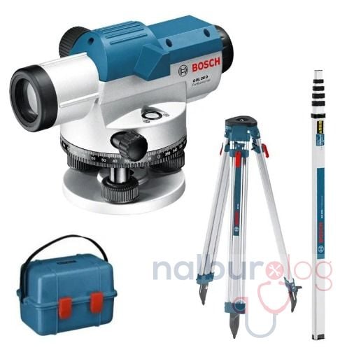 Bosch GOL26D Optik Nivelman Hizalama + BT160 Tripod + GR500 Mira