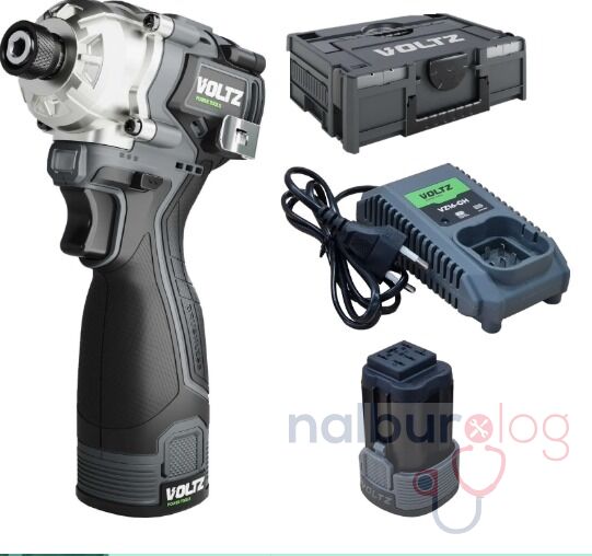 VOLTZ VZSD16-20 Akülü Torklu Vidalama 16.8 Volt 2 Amper Çift Akülü