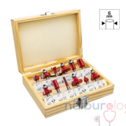 Rox Wood 0309 Ahşap Freze Seti 12 Parça (Sap: 6mm)