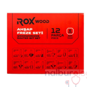 Rox Wood 0309 Ahşap Freze Seti 12 Parça (Sap: 6mm)