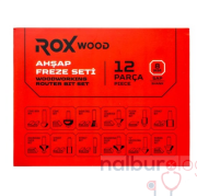 Rox Wood 0310 Ahşap Freze Seti 12 Parça (Sap: 8mm)