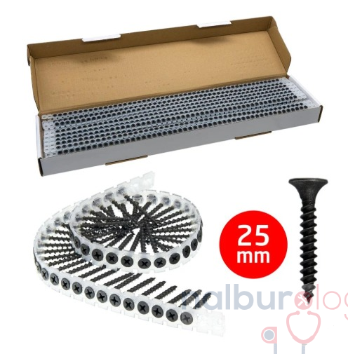 Rox 0342 Ahşap Şerit Vidası 3.5x25 mm (1000 Adet Vida)