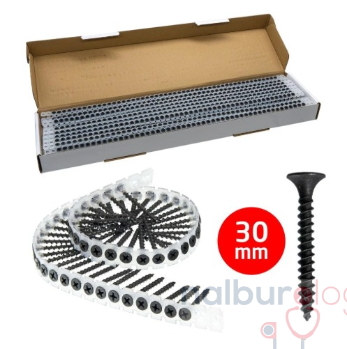 Rox 0343 Ahşap Şerit Vidası 3.5x30 mm (1000 Adet Vida)