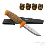 Rox Camping 0321 Bushcraft Plus Paslanmaz Çelik Kamp Bıçağı (Turuncu)