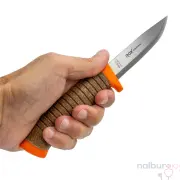 Rox Camping 0321 Bushcraft Plus Paslanmaz Çelik Kamp Bıçağı (Turuncu)