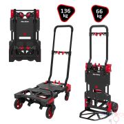 Max Extra FW-90TP Katlanır İkisi Bir Arada Koli Taşıma Arabası 66/136 kg