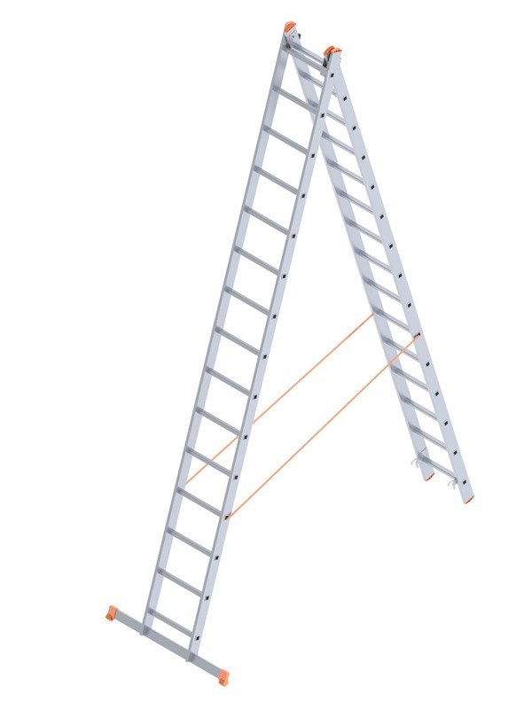 SARAYLI 2*15 A Tipi Endüstriyel Merdiven (409x2=818 CM)