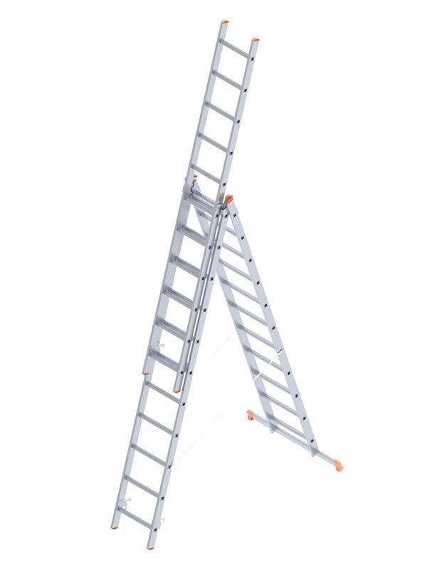 SARAYLI 3x11 A Tipi Endüstriyel Merdiven (301x3=903 CM)